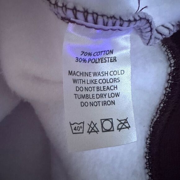 Mediums Collective Quilted Cut & Sew Hoodie - Maroon Wine - XL - Picture 11 of 11